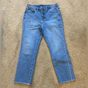 J. Crew Essential Straight Jean 29 Exposed Button Fly